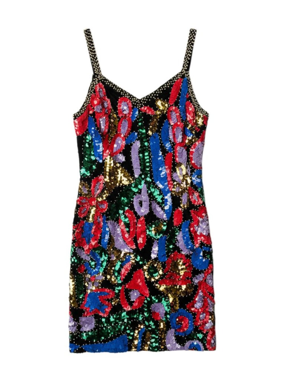 Vintage 1980s/90s Daval Designs by Samir Suri Silk Cocktail Dress S Fits like XS
